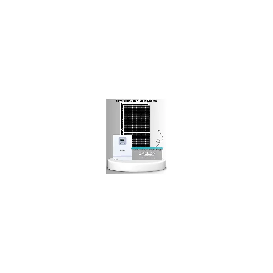 3Kw Hazır Solar Paket Buzdolabı - Tv - Küçük Ev Aletleri (Montaj Ekipmanları Dahil)