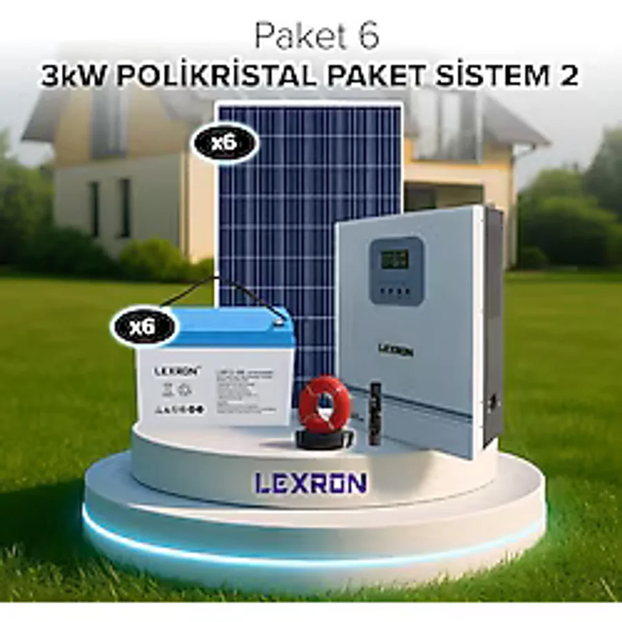 3kW POLİKRİSTAL PAKET SİSTEM 2 (PAKET 6)