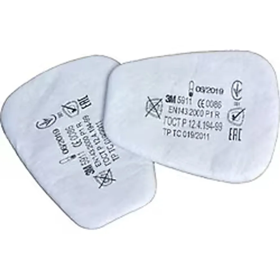3M 5911 P1 Toz ve Sis Maske Filtresi Pedi - 15 Adet