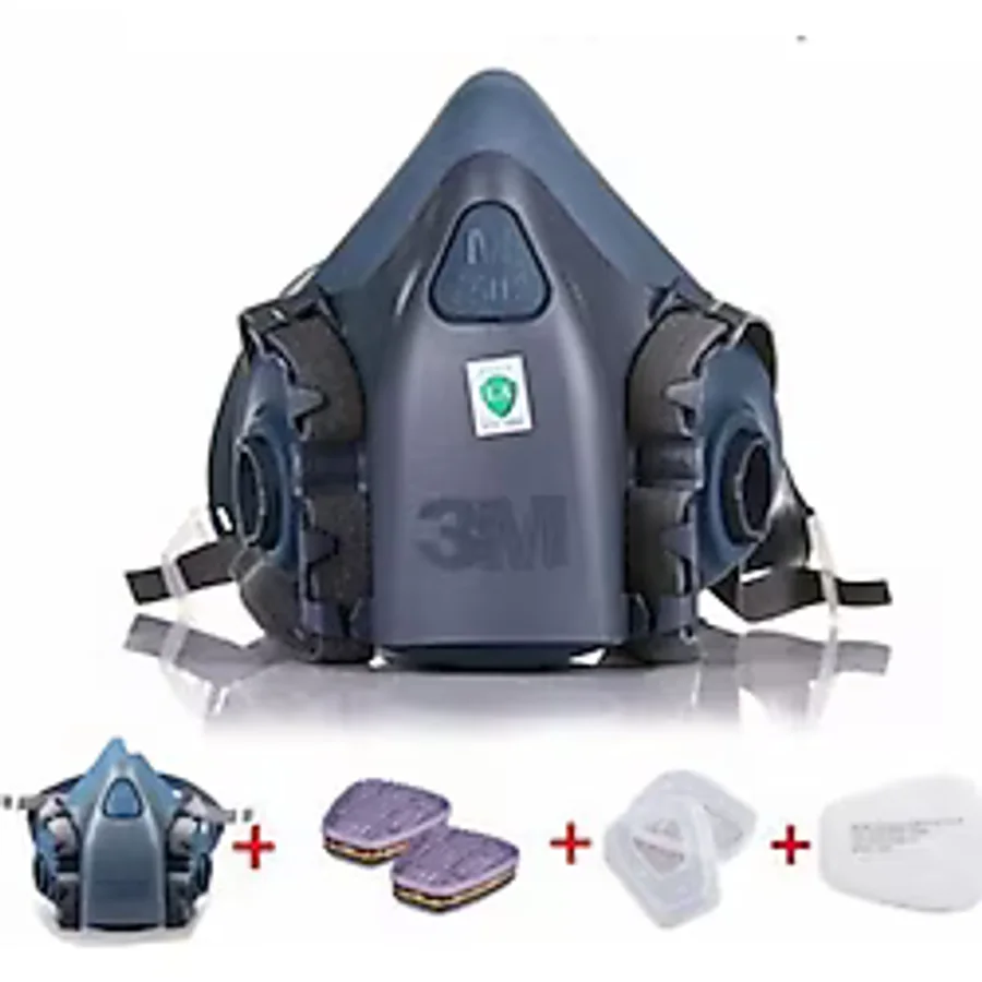 3M 7502 Yarım Yüz Maskesi + 3M 6059 Abek Filtre + 3M 5925 P2 Filtre +K501 Kapak