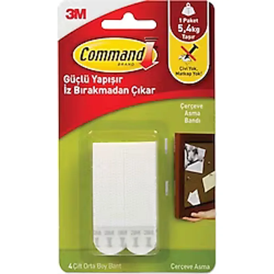 3M Command 17201 Orta Boy Cırt Cırt Bant