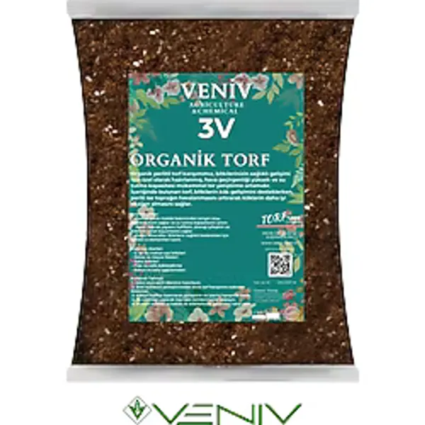3V Organik Torf Bitki Toprağı 2 Litre- Perlit Içerikli Bitkileriniz İçin Doğal Ve Verimli Toprak