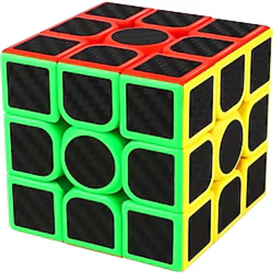 3x3x3 Professıonal Speed Cube Carbon Fıber - Karbon Fiber Profesyonel Rubik Zeka Sabır Küpü