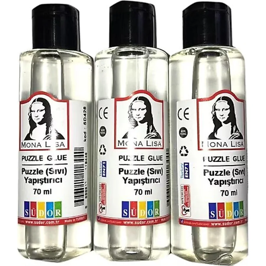 3x70 ml Puzzle Yapıştırıcı Seti (Şeffaf) /