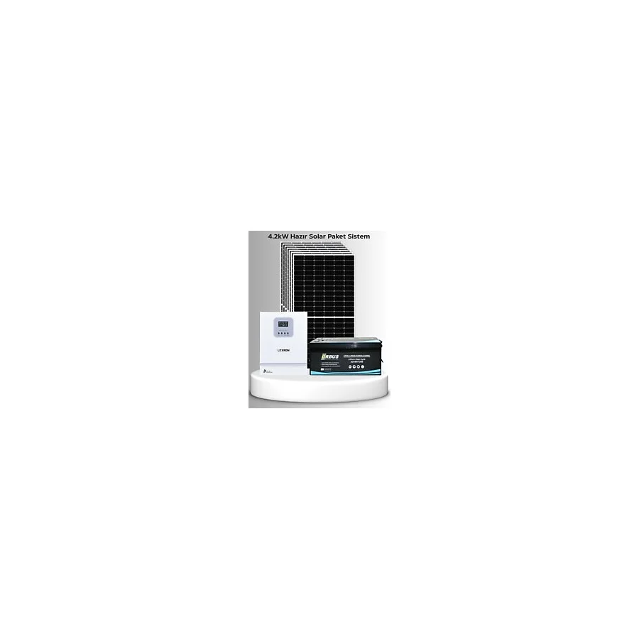4.2Kw Hazır Solar Paket Günlük Ev İhtiyaçları (Montaj Ekipmanları Dahil)