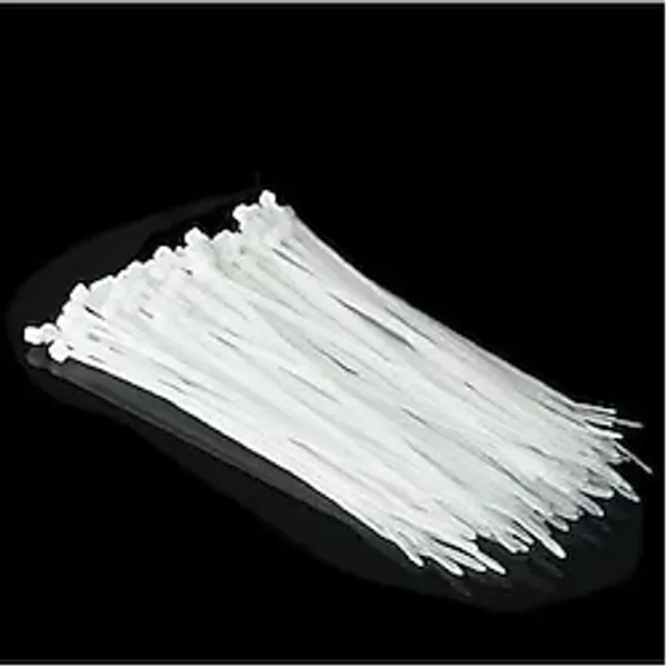 4,8x200mm Beyaz 20cm Kablo Bağı Plastik Cırt Kelepçe Toplayıcı-100 Adet