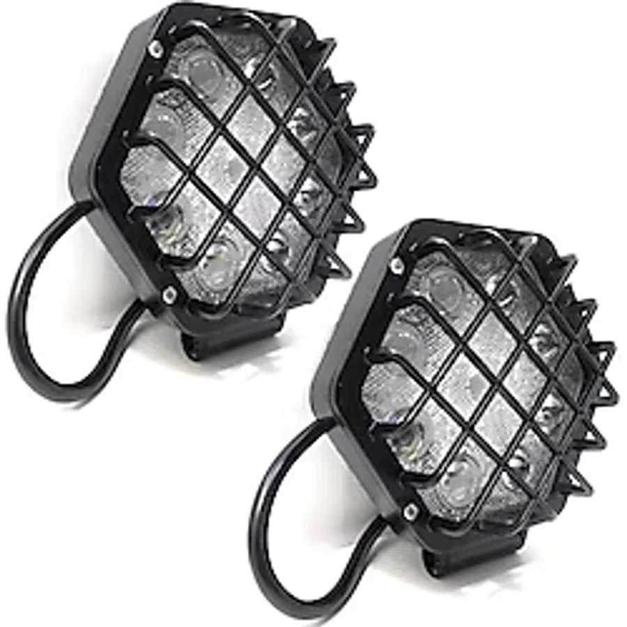 4 Adet 48w Altıgen Kafesli Siyah Kasa 16 Led Off Road Tekne