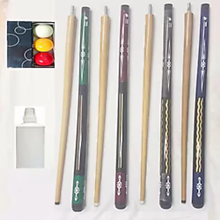 4 Adet Bilardo Istakası + 3 Bant Bilardo Topu + TOP CİLASI BİLARDO ISTAKA SETİ