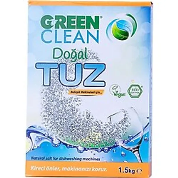 4 ADET Green Clean Dogal Bulaşık Makinesi Tuzu 1500 g