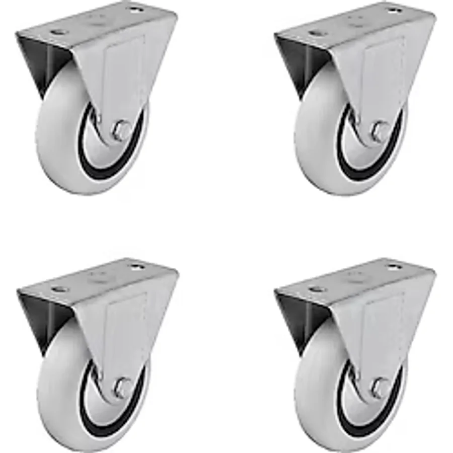 4 Adet Hts Sabit Tablalı Mobilya Tekeri Tekerlek Çap : 74 mm Kod : 355