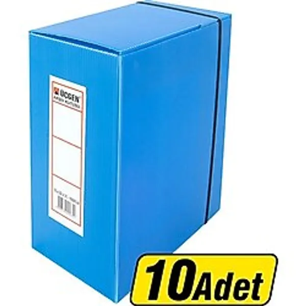 4 Adet Üçgen Arşivleme Kutusu 22 X 31 X 13 Cm Mavi 10'Lu Paket