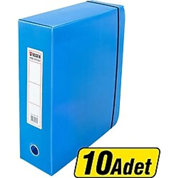 4 Adet Üçgen Arşivleme Kutusu 29 X 36 X 10 Cm Mavi 10'Lu Paket