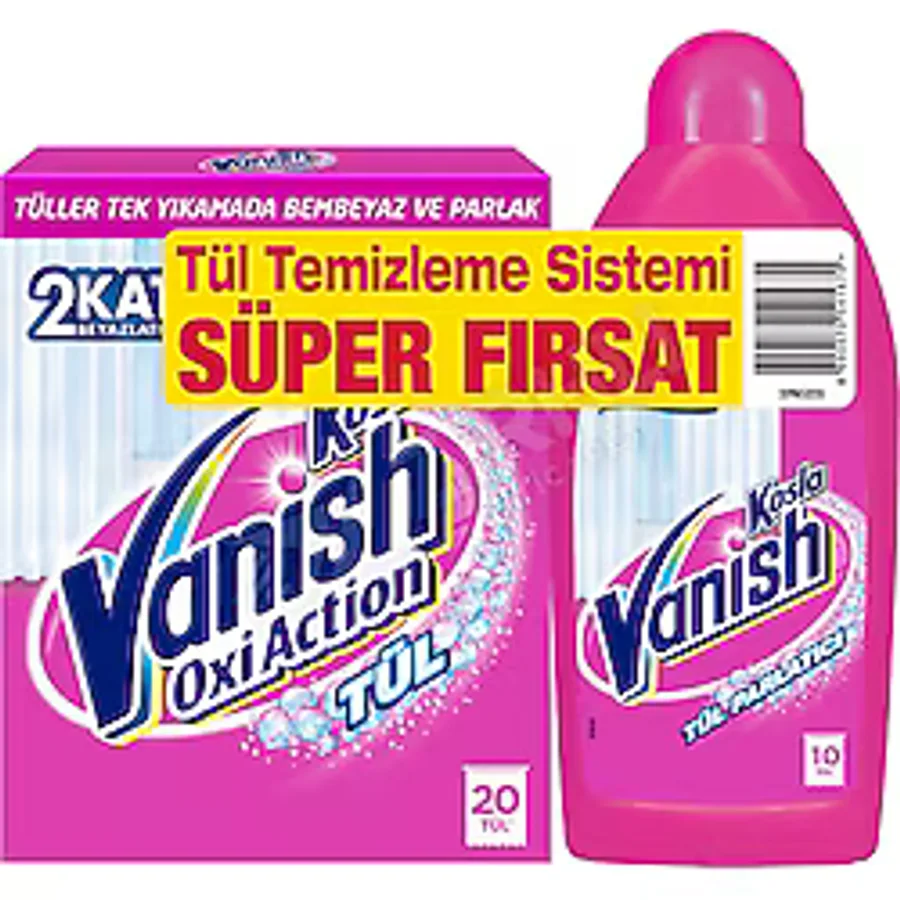 4 ADET Vanish Kosla Tül Temizleyici 2'li Set (Toz + Parlatıcı)