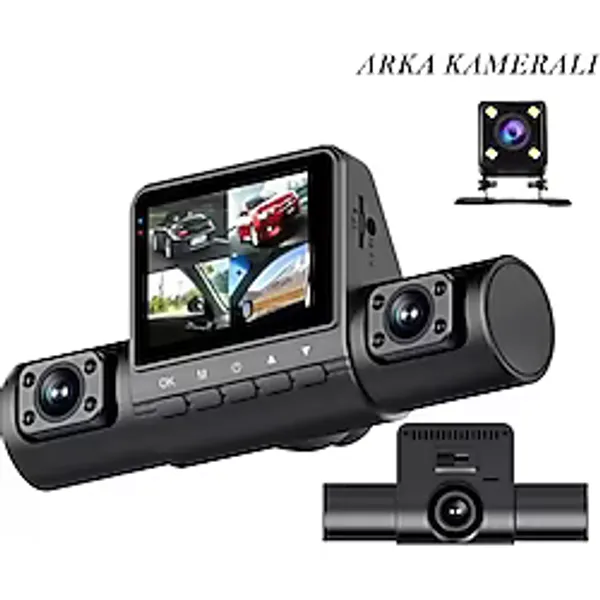 4 Kameralı 1080P Hd Araç Içi Kamera Ön Arka Yan Sağ-Sol Açılar 32GB Hafıza Kartı Takılabilir