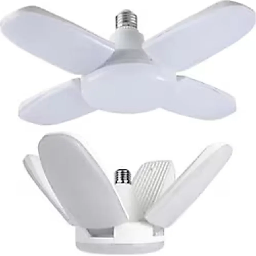 4 Kanatlı LED Tavan Lambası, Katlanabilir, E27 Duy, Beyaz