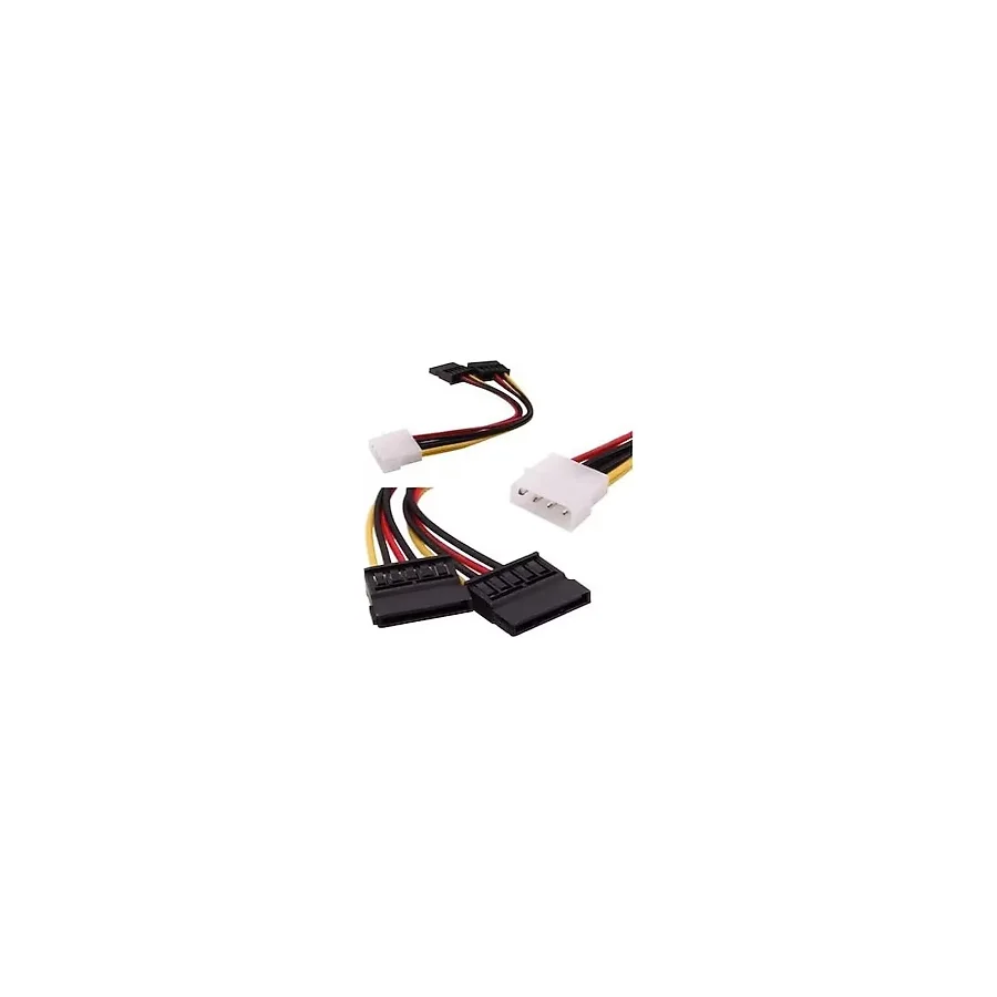 4 pin molex 15 pin çift sata güç kablosu 4 pin erkek molex 15 pin dişi çift sata güç kablosu