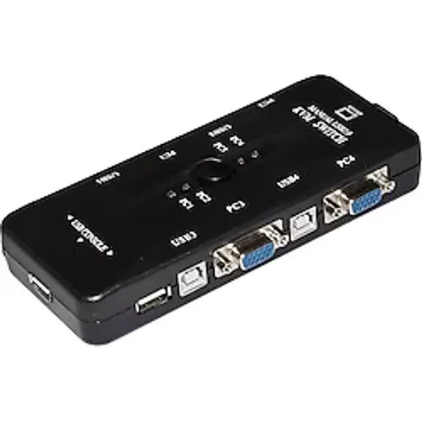 4 port usb kvm switch 4 kasa 1 monitör switch