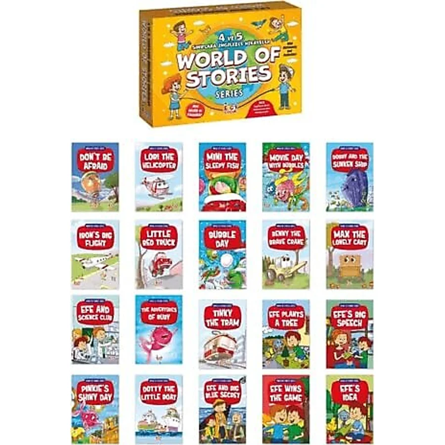 4 Ve 5. Sınıf Ingilizce Hikayeler Seti - World Of Stories Series - 20 Kitap Takım