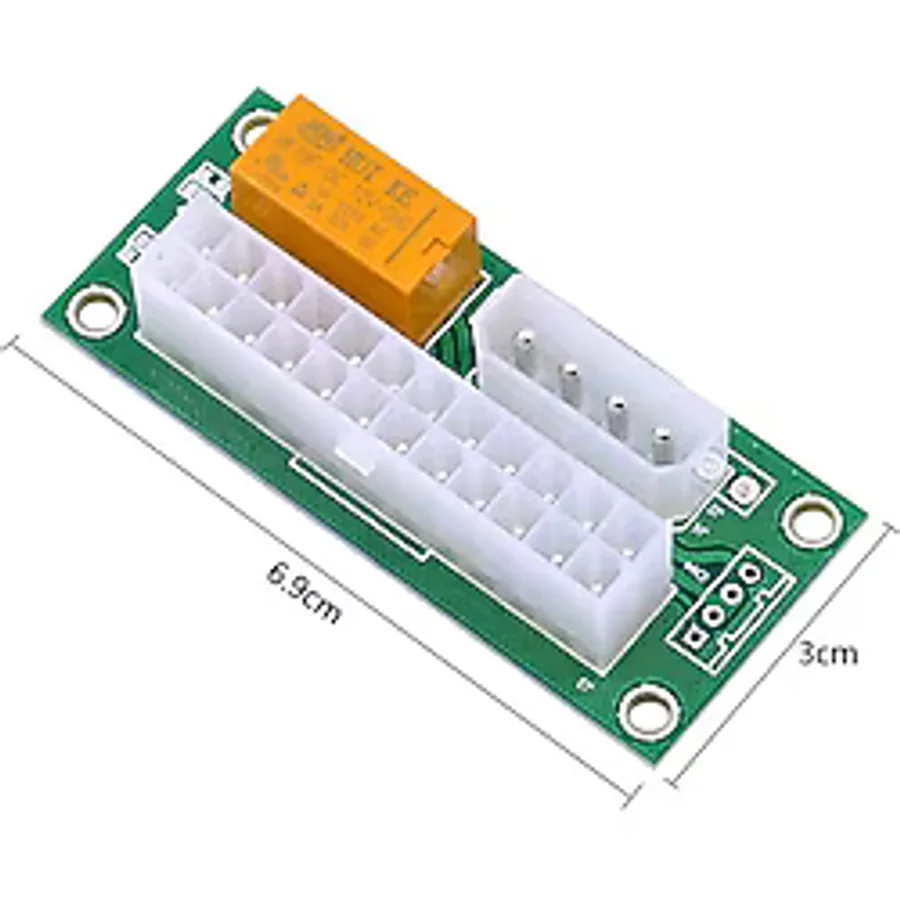4326 Power Supply Güç Kaynağı Atx Dual Psu 24+4 Pin Fan Çoklayıcı