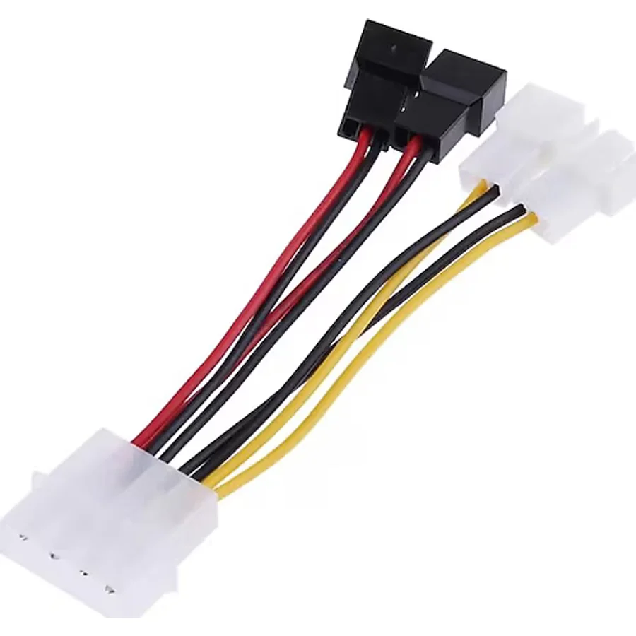 4475 Fan Çoklayıcı Kablosu Splitter 4 pin Switch 3 pin 3 Port