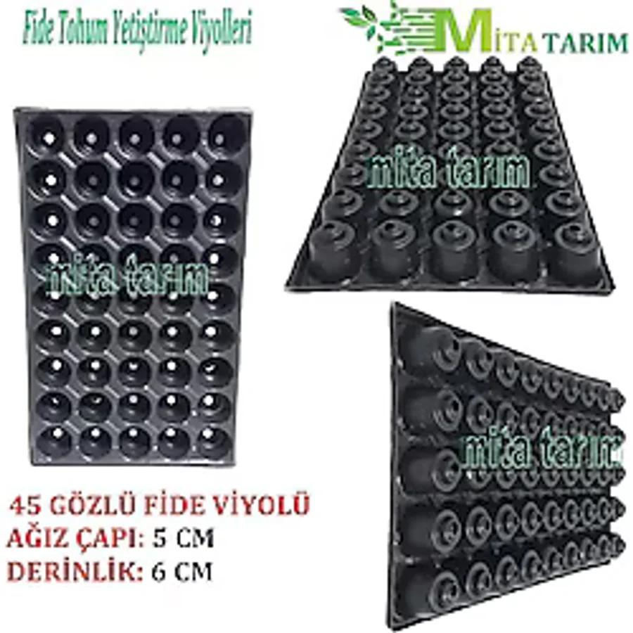 45 Gözlü Fide Viyol, 6 Adet Fidelik, Fide Tohum Yetiştirme Kabı (393852475)