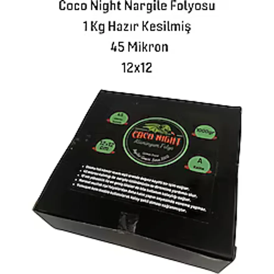 45 Mikron 1Kg Kesilmiş Hazır Alüminyum Folyo, Nargile Folyosu, Nargile Kömürü