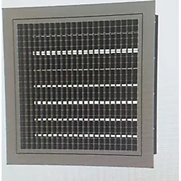45X45 Çift Sıra Kanatlı Zıt Damperli Menfez