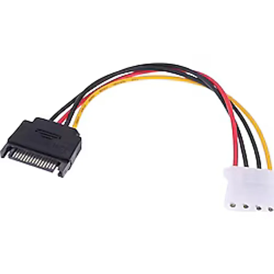 4843 Sata Kasa Hdd Dişi Erkek 4 Pin Power Molex Güç Kablosu 20 Cm