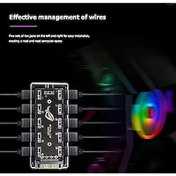 4847 Argb Rgb Led 3 Pin 11 Port 5V Sata Power Güç Fan Çoklayıcır Şerit Hub Kablo Splitter