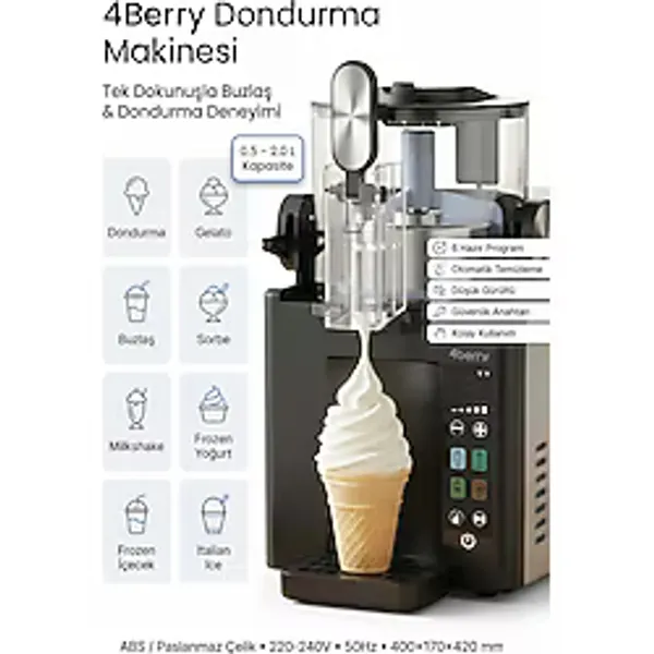 4Berry Dondurma Makinesi