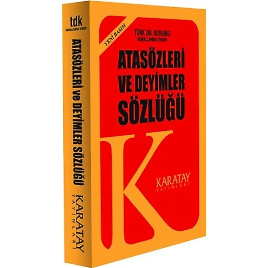 4E Sözlük Atasözleri Ve Deyimler 1.Hamur Plastik Kapak Sarı Karat