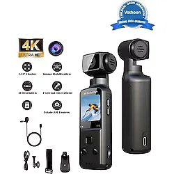 4K Ultra Hd 270° Döndürülebilir Su Geçirmez Wifi Vlog Spor Ve Aksiyon Kamerası