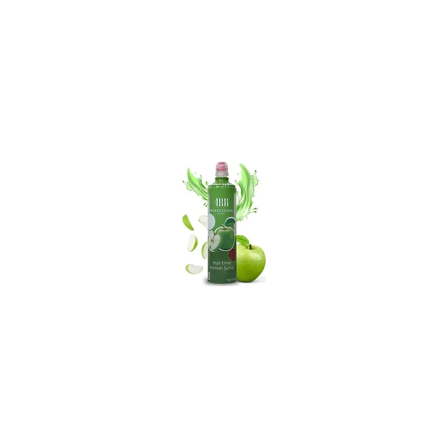 4RR Yeşil Elma Aromalı Kahve & Tropikal İçecek & Kokteyl Şurubu 750 ml