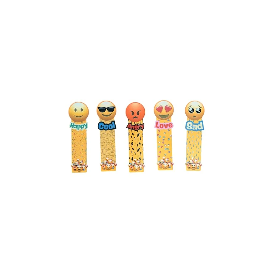 5 Adet Emoji Kitap Ayracı (15 cm)