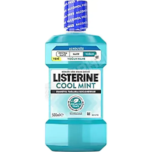 5 Adet Listerine Cool Mint Alkolsüz Yoğun Tat Ağız Gargarası 500 ml