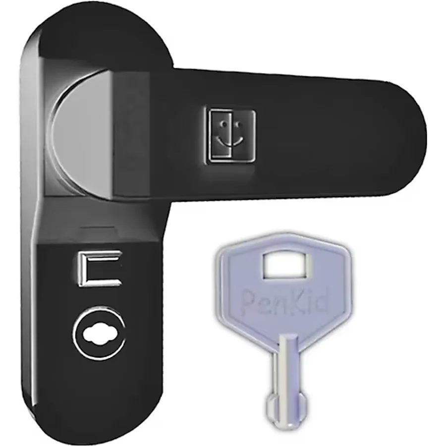 5 Adet Penkid Pvc Pencere Çocuk Emniyet Kilidi Anahtarlı Siyah
