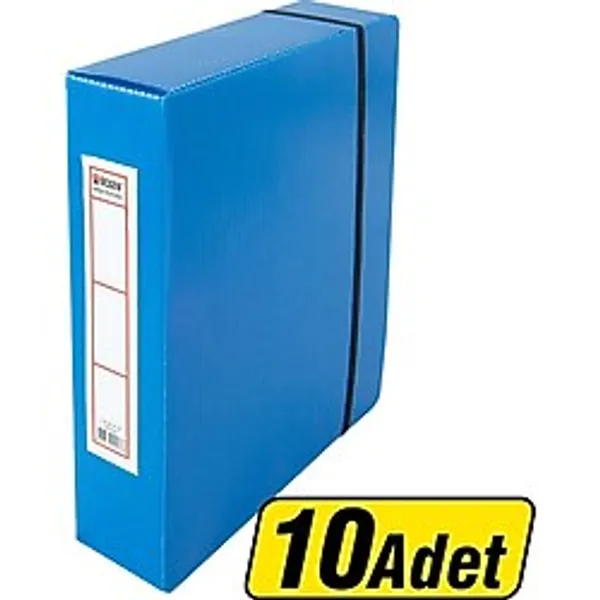 5 Adet Üçgen Arşivleme Kutusu 22 X 31 X 7 Cm Mavi 10'Lu Paket