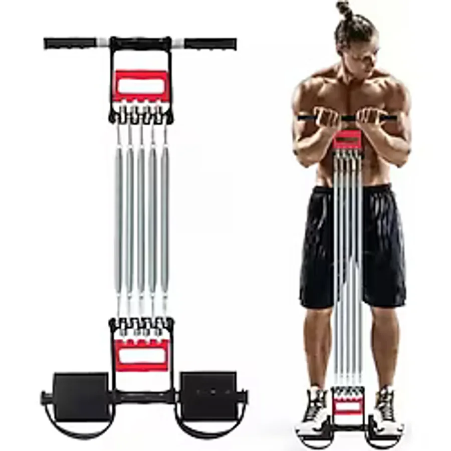 5 Çelik Yaylı Dirençli El Ayak Göğüs Yayı Çelik Yay Spor Aleti