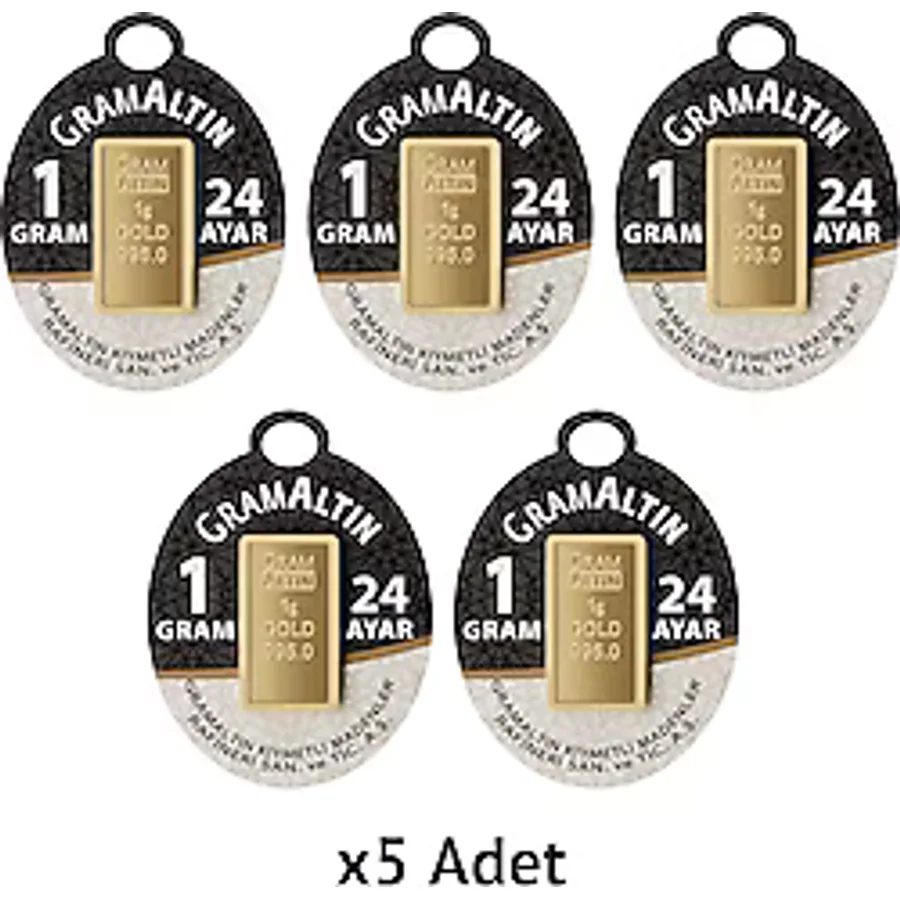 5'li 1 gr 24 Ayar Gram Altın