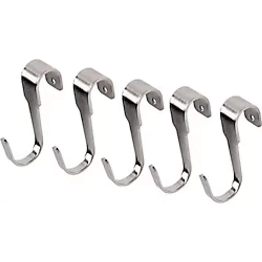 5 Li Kanca Metal Renk IKEA 7 Cm Çelik Kanca 5 Li Mutfak Raf Kancası-Dekorasyonu