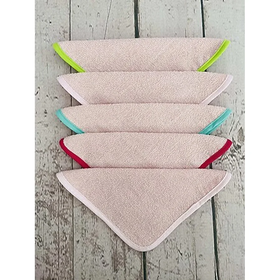 5'li Micro-Cotton Bebek Ağız Mendili Önlük Havlu