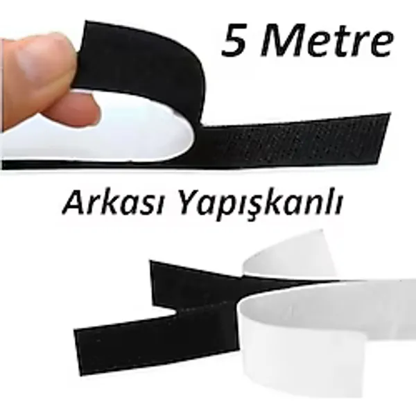 5 Metre Arkası Yapışkanlı Cırt Cırt - Kaliteli Cırt Bant -En: 2Cm (548225141)
