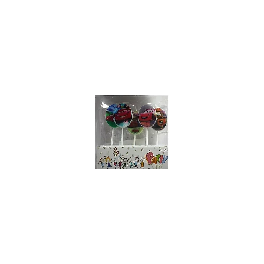 5 PCS CARS BIRTHDAY CANDLE ARABALAR PASTA MUMU 5 ADET CARS DOĞUM GÜNÜ MUMU ARABALI PASTA MUMU