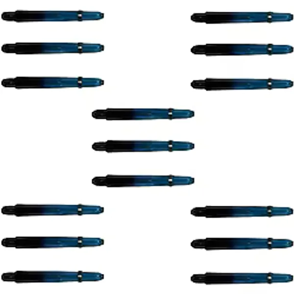 5 Set (15 Adet) 48mm Mavi-siyah Polikarbon (PC) Şeffaf Dart Shaft-şaft
