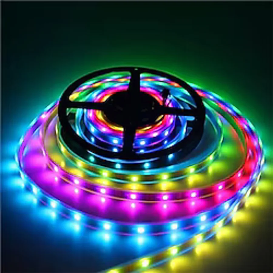 5 V Adreslenebilir Ws2812b Argb Pixel Şerit Led M60 Led 1 M Magic Led