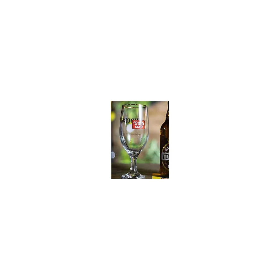50 cl Paşabahçe Tuborg Gold Modern Bira Bardağı - Beyaz - Gold - 500 ml