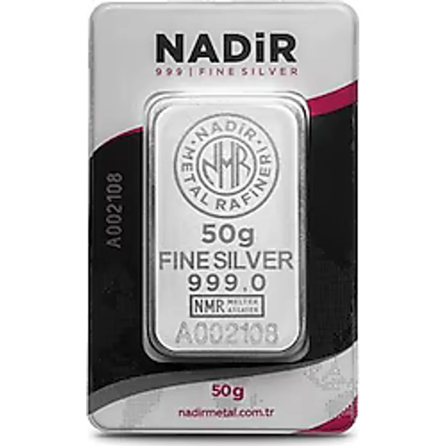 50 gr 3'lü Külçe Gümüş