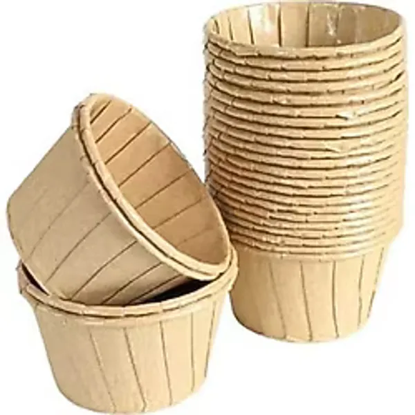 50'li Kraft Muffin Cupcake Kalıbı Kek Kapsülü Naturel Kek Kalıbı , Safari Konsept , Airfryer Uyumlu