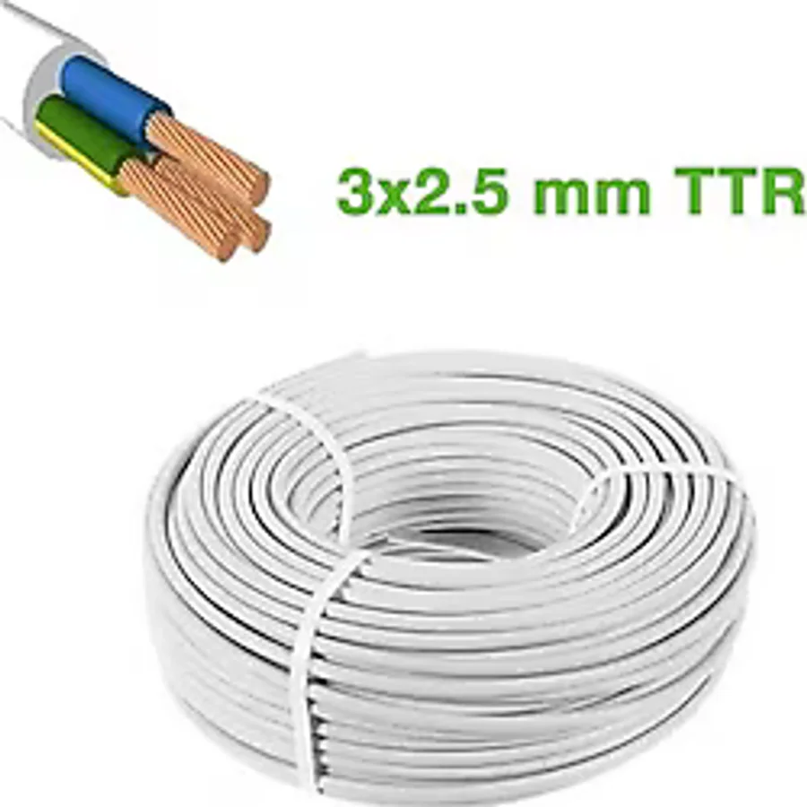 50 MT 3x2,5 MM TTR TAM KESİT CCA ELEKTRİK KABLOSU