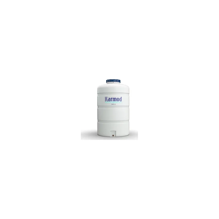 500 Litre Polietilen Dikey Su Deposu - Beyaz (Tombul Model)